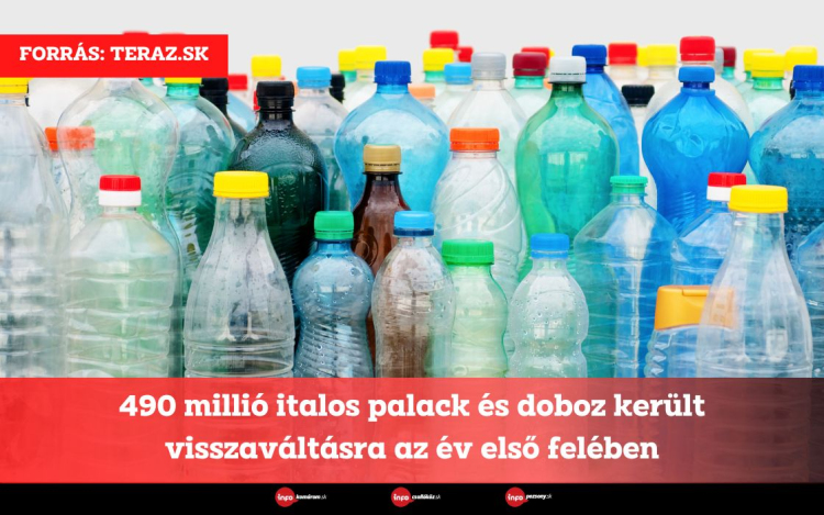 490 millió italos palack és doboz került visszaváltásra az év első felében