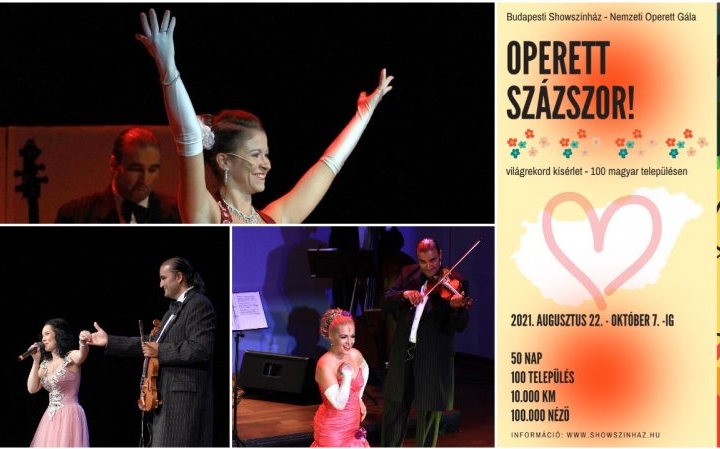 Világrekord: Az Operett Karaván 100 magyar településen szervez ingyenes koncertet 50 nap alatt