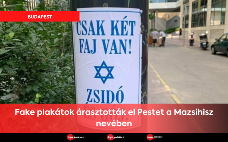 Fake plakátok árasztották el Pestet a Mazsihisz nevében