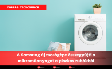 A Samsung új mosógépe összegyűjti a mikroműanyagot a piszkos ruhákból