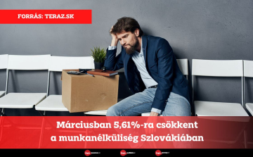 Márciusban 5,61%-ra csökkent a munkanélküliség Szlovákiában
