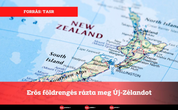 Erős földrengés rázta meg Új-Zélandot