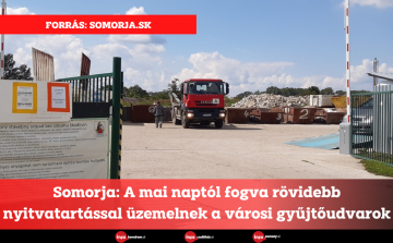 Somorja: A mai naptól fogva rövidebb nyitvatartással üzemelnek a városi gyűjtőudvarok