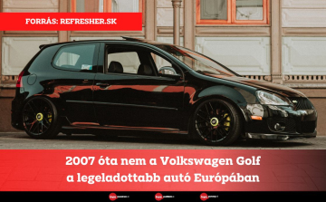 2007 óta nem a Volkswagen Golf a legeladottabb autó Európában