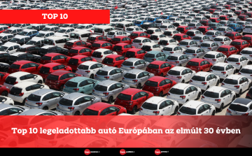 Top 10 legeladottabb autó Európában az elmúlt 30 évben