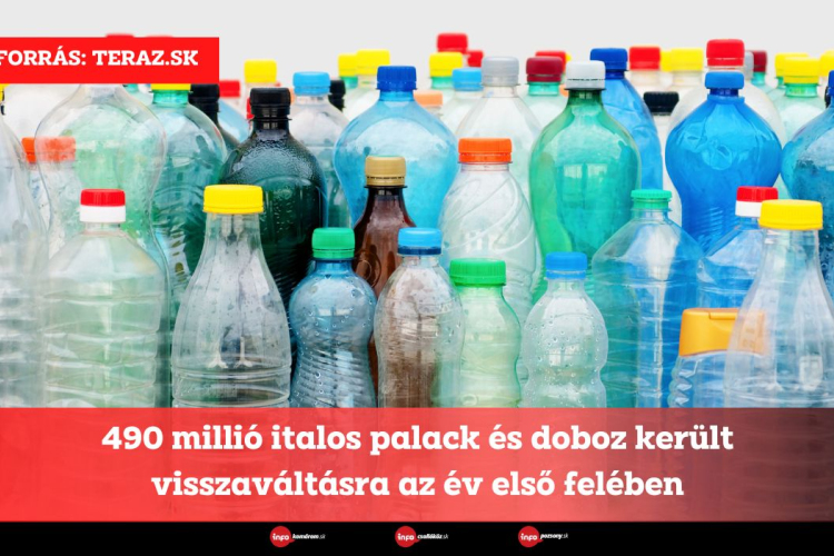 490 millió italos palack és doboz került visszaváltásra az év első felében