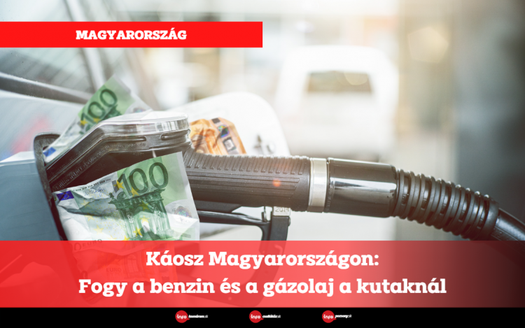 Káosz Magyarországon: Fogy a benzin és a gázolaj a kutaknál