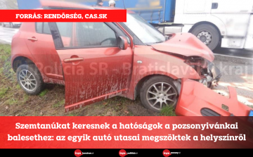 Szemtanúkat keresnek a hatóságok a pozsonyivánkai balesethez: az egyik autó utasai megszöktek a helyszínről