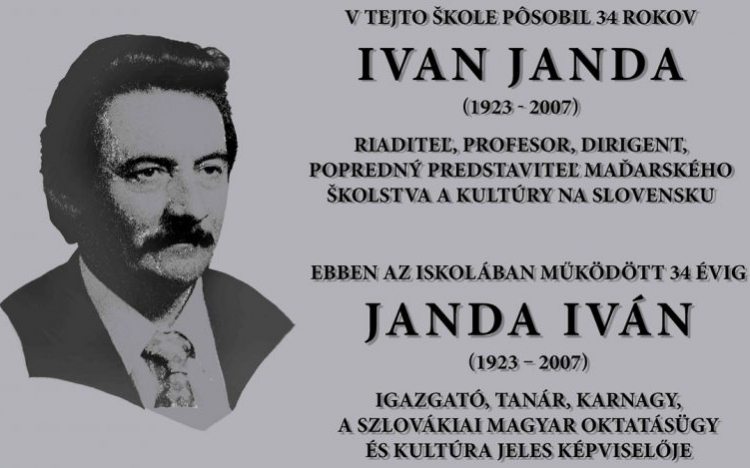 Pozsonyi Duna utca: Janda Iván emléktáblája