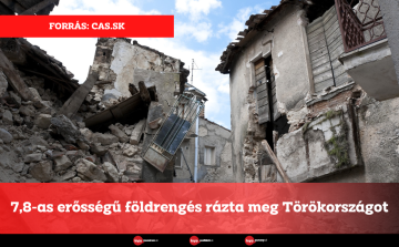 7,8-as erősségű földrengés rázta meg Törökországot