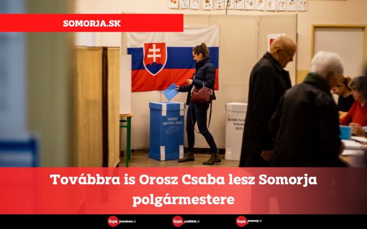 Továbbra is Orosz Csaba lesz Somorja polgármestere