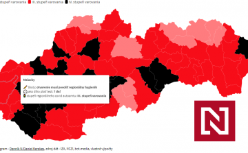 Szlovákiában már 19 fekete besorolású járás van: Íme a legkockázatosabb helyek 