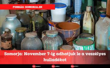 Somorja: November 7-ig adhatjuk le a veszélyes hulladékot