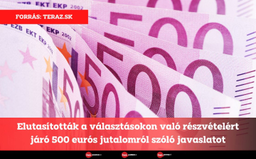 Elutasították a választásokon való részvételért járó 500 eurós jutalomról szóló javaslatot