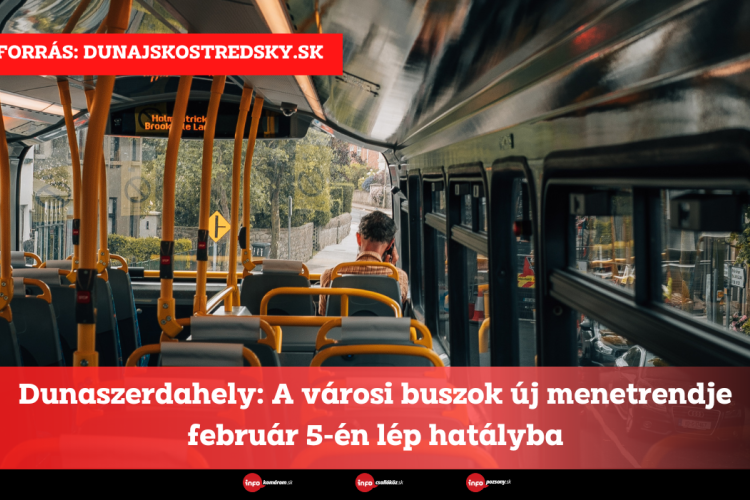 Dunaszerdahely: A városi buszok új menetrendje február 5-én lép hatályba