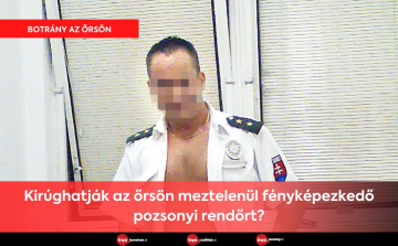 Kirúghatják az őrsön meztelenül fényképezkedő pozsonyi rendőrt?