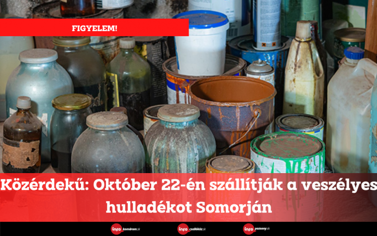 Közérdekű: Október 22-én szállítják a veszélyes hulladékot Somorján