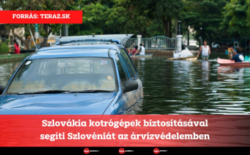 Szlovákia kotrógépek biztosításával segíti Szlovéniát az árvízvédelemben