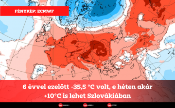 6 évvel ezelőtt -35,5 °C volt, e héten akár +10 °C is lehet Szlovákiában