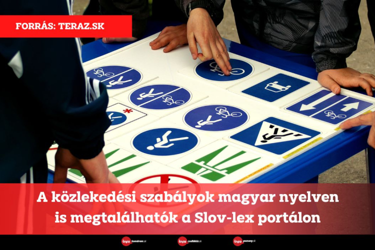 A közlekedési szabályok magyar nyelven is megtalálhatók a Slov-lex portálon