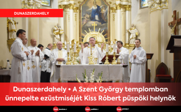 A Szent György templomban ünnepelte ezüstmiséjét Kiss Róbert püspöki helynök