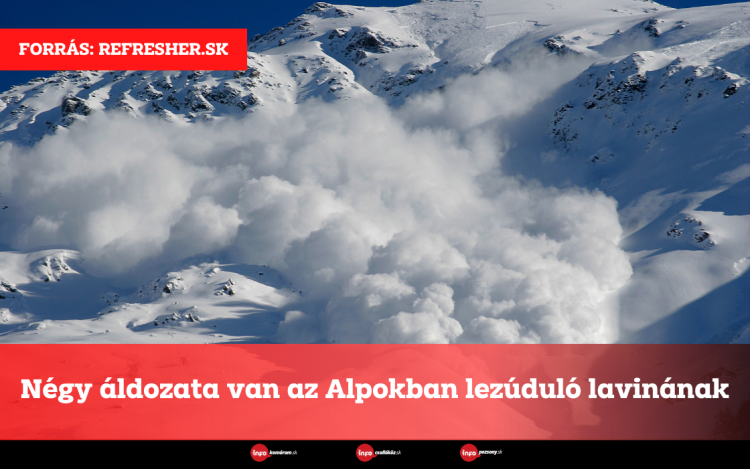 Négy áldozata van az Alpokban lezúdult lavinának