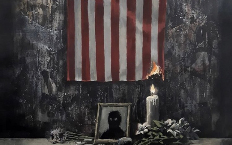 Banksy sem hagyta szó nélkül az Amerikában kialakult helyzetet