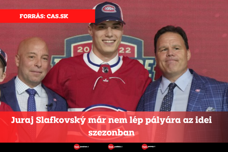Juraj Slafkovský már nem lép pályára az idei szezonban