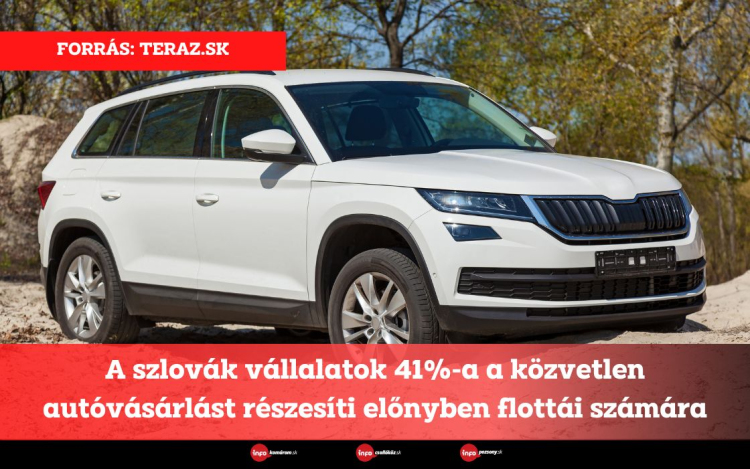 A szlovák vállalatok 41%-a a közvetlen autóvásárlást részesíti előnyben flottái számára
