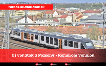 Új vonatok a Pozsony - Komárom vonalon