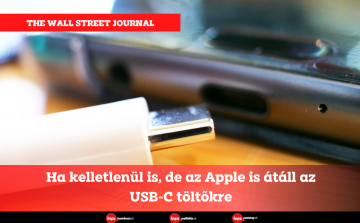 Ha kelletlenül is, de az Apple is átáll az USB-C töltőkre