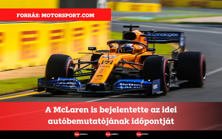 A McLaren is bejelentette az idei autóbemutatójának időpontját