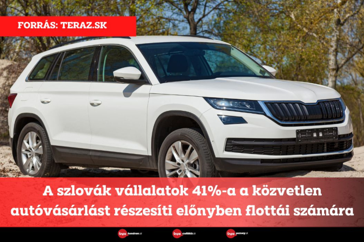 A szlovák vállalatok 41%-a a közvetlen autóvásárlást részesíti előnyben flottái számára