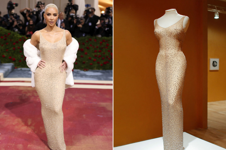 Kim Kardashian Marilyn Monroe egyik híres ruhájába bújt