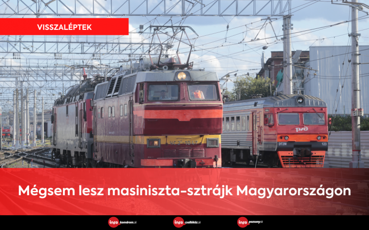 Mégsem lesz masiniszta-sztrájk Magyarországon