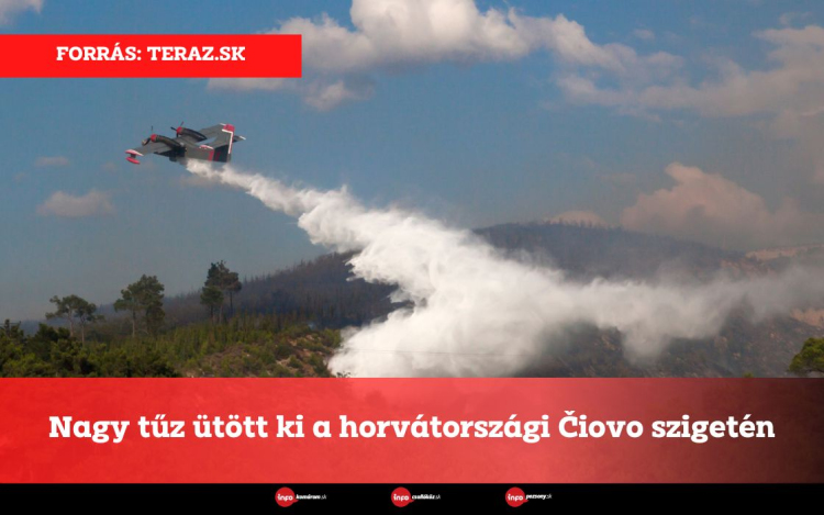 Nagy tűz ütött ki a horvátországi Čiovo szigetén