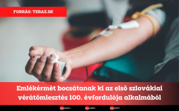 Emlékérmét bocsátanak ki az első szlovákiai vérátömlesztés 100. évfordulója alkalmából
