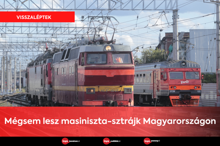 Mégsem lesz masiniszta-sztrájk Magyarországon