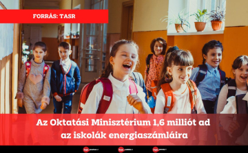 Az Oktatási Minisztérium 1,6 milliót ad az iskolák energiaszámláira