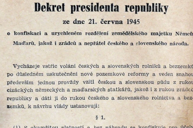 A Beneš-dekrétumok a mai napig sújtják a magyarokat 