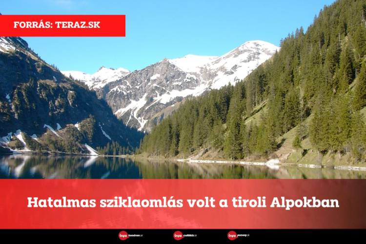 Hatalmas sziklaomlás volt a tiroli Alpokban