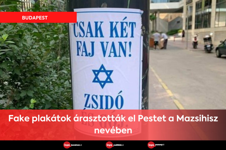 Fake plakátok árasztották el Pestet a Mazsihisz nevében