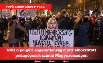 Nőtt a polgári engedetlenség miatt elbocsátott pedagógusok száma Magyarországon