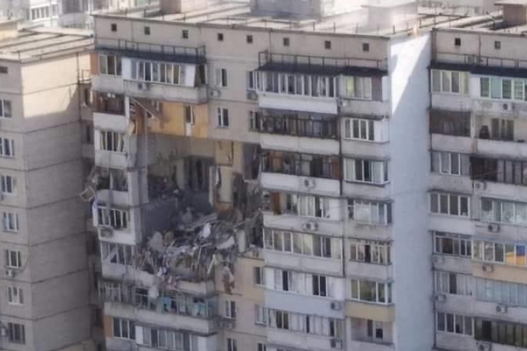 Hatalmas gázrobbanás volt egy kijevi sokemeletes házban (fotó, videó) 