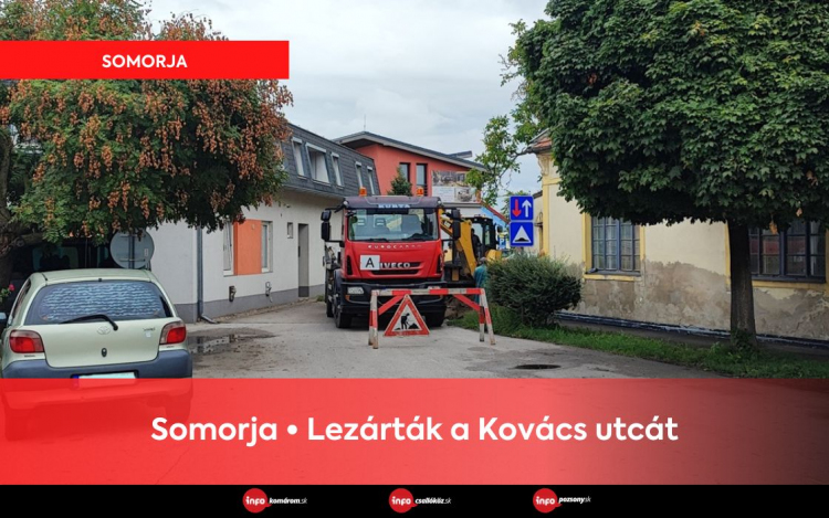 Somorja • Lezárták a Kovács utcát