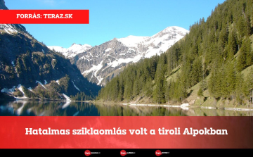 Hatalmas sziklaomlás volt a tiroli Alpokban