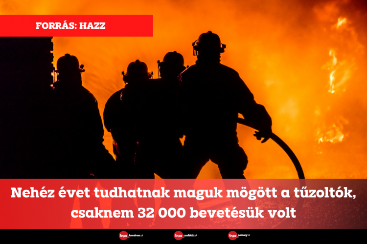 Nehéz évet tudhatnak maguk mögött a tűzoltók, csaknem 32 000 bevetésük volt