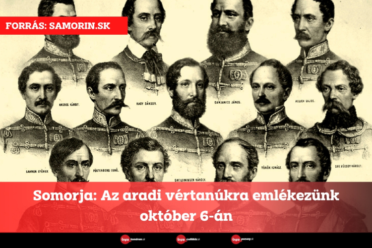 Somorja: Az aradi vértanúkra emlékezünk október 6-án