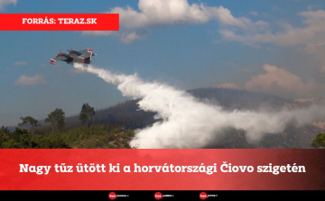Nagy tűz ütött ki a horvátországi Čiovo szigetén
