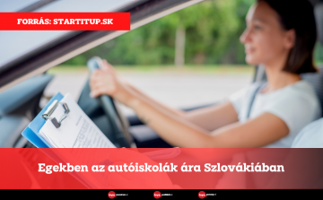 Egekben az autóiskolák ára Szlovákiában
